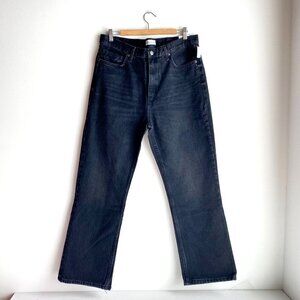NWT Zara  Black Wash High Rise Reg Lenght Classic Jeans 12